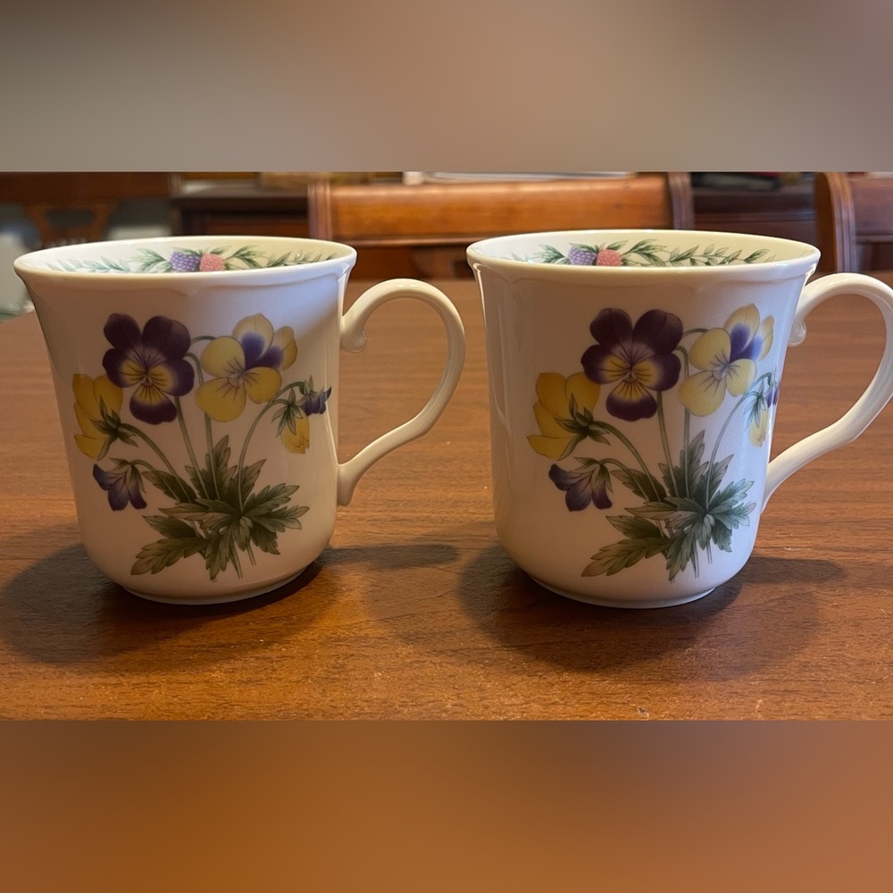 Pair of Noritake Conservatory Mugs